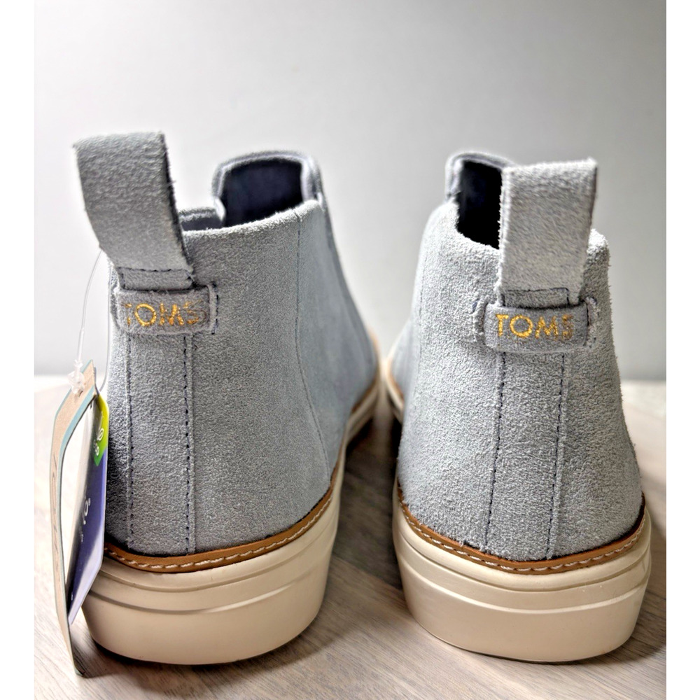 TOMS Gray Suede Slip-On Chelsea Sneakers Ankle Bootie Shoes Women’s Size 11 NWT - Picture 5 of 9
